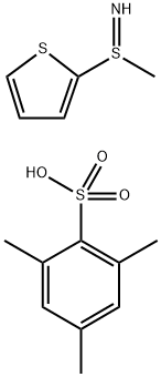 2-(METHYLSULFINOIMIDOYL)THIOPHENE 2,4,6-TRIMETHYLBENZENESULFONATE Struktur