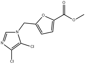 METHYL 5-[(4,5-DICHLORO-1H-IMIDAZOL-1-YL)METHYL]-2-FUROATE Struktur