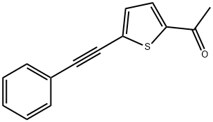 1-[5-(2-PHENYLETH-1-YNYL)-2-THIENYL]ETHAN-1-ONE Struktur