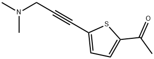 1-{5-[3-(DIMETHYLAMINO)PROP-1-YNYL]-2-THIENYL}ETHAN-1-ONE Struktur