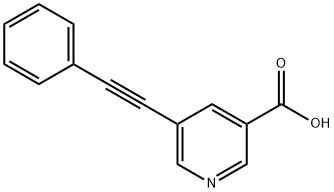 5-(2-PHENYLETH-1-YNYL)NICOTINIC ACID Struktur