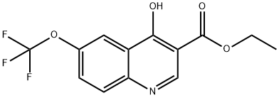 ETHYL 4-HYDROXY-6-(TRIFLUOROMETHOXY)QUINOLINE-3-CARBOXYLATE Struktur