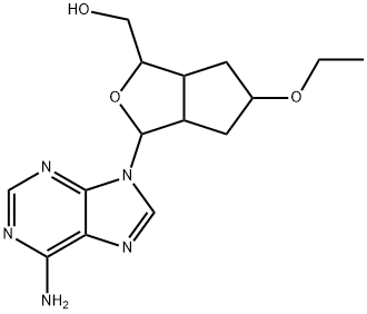 [6-(6-AMINO-9H-PURIN-9-YL)-2-ETHOXYTETRAHYDROFURO[3,4-D][1,3]DIOXOL-4-YL]METHANOL Struktur