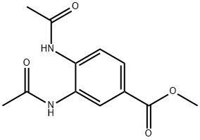 METHYL 3,4-DI(ACETYLAMINO)BENZOATE Struktur