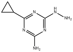 4-CYCLOPROPYL-6-HYDRAZINO-1,3,5-TRIAZIN-2-AMINE Struktur