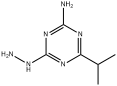 4-HYDRAZINO-6-ISOPROPYL-1,3,5-TRIAZIN-2-AMINE Struktur