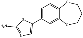 2-AMINO-5-(3,4-TRIMETHYLENEDIOXYPHENYL)THIAZOLE Struktur