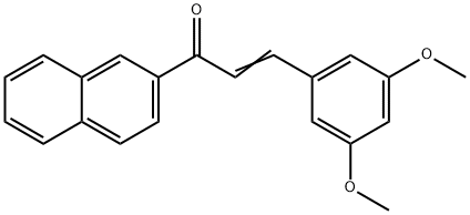 3-(3,5-DIMETHOXYPHENYL)-1-(2-NAPHTHYL)PROP-2-EN-1-ONE Struktur