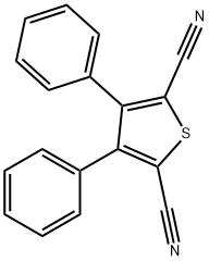 3,4-Diphenylthiophene-2,5-dicarbonitrile, 97% Struktur