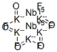 niobium(V) potassium oxyfluoride Struktur