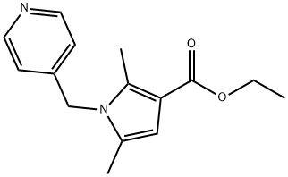 ETHYL 2,5-DIMETHYL-1-(4-PYRIDYLMETHYL)-1H-PYRROLE-3-CARBOXYLATE Struktur