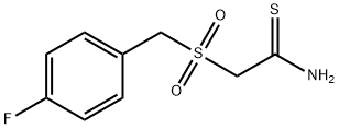 2-(4-FLUOROBENZYLSULFONYL)THIOACETAMIDE Struktur