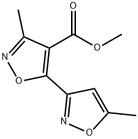 METHYL 3-METHYL-5-(5-METHYLISOXAZOL-3-YL)ISOXAZOLE-4-CARBOXYLATE Struktur