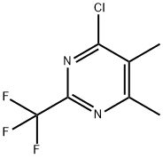 4-氯-5,6-二甲基-2-(三氟甲基)嘧啶 結(jié)構(gòu)式