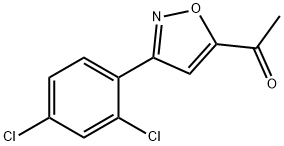 1-[3-(2,4-DICHLOROPHENYL)ISOXAZOL-5-YL]ETHAN-1-ONE Struktur