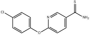 6-(4-CHLOROPHENOXY)PYRIDINE-3-CARBOTHIOAMIDE Struktur