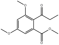 METHYL 3,5-DIMETHOXY-2-PROPIONYLBENZOATE Struktur