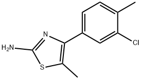 4-(3-CHLORO-4-METHYLPHENYL)-5-METHYL-1,3-THIAZOL-2-AMINE Struktur