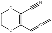 1,4-Dioxin-2-carbonitrile, 5,6-dihydro-3-(1,2-propadienyl)- (9CI) Struktur