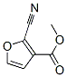 3-Furancarboxylicacid,2-cyano-,methylester(9CI) Struktur