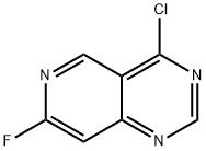 4-chloro-7-fluoro-pyrido[4,3-d]pyrimidine Struktur