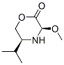 2-Morpholinone,3-methoxy-5-(1-methylethyl)-,(3R-cis)-(9CI) Struktur