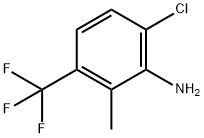 3-AMINO-4-CHLORO-2-METHYLBENZOTRIFLUORIDE Struktur