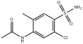 N-[4-(AMINOSULFONYL)-5-CHLORO-2-METHYLPHENYL]ACETAMIDE Struktur