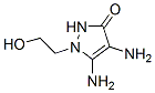 3H-Pyrazol-3-one,  4,5-diamino-1,2-dihydro-1-(2-hydroxyethyl)- Struktur