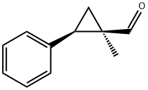 Cyclopropanecarboxaldehyde, 1-methyl-2-phenyl-, cis- (9CI) Struktur