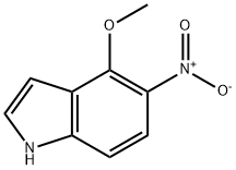 1H-Indole, 4-Methoxy-5-nitro- Struktur