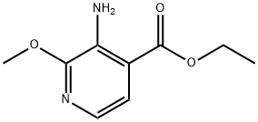 4-Pyridinecarboxylicacid,3-amino-2-methoxy-,ethylester(9CI) Struktur