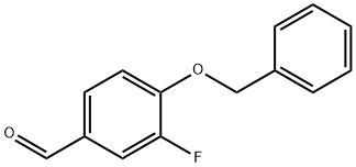 4-(benzyloxy)-3-fluorobenzaldehyde Struktur