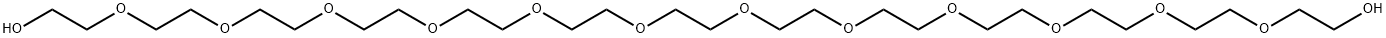 3,6,9,12,15,18,21,24,27,30,33,36-dodecaoxaoctatriacontane-1,38-diol  Struktur