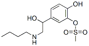 dl-N-Butylnorepinephrine methansulfonate Struktur