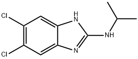 5,6-DICHLORO-2-ISOPROPYLAMINOBENZIMIDAZOLE Struktur