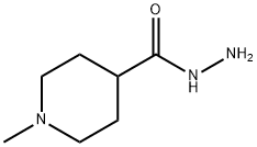 4-Piperidinecarboxylicacid,1-methyl-,hydrazide(9CI) Struktur