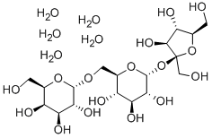 D(+)-Raffinose pentahydrate Struktur