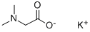 N,N-DIMETHYLGLYCINE, POTASSIUM SALT Struktur