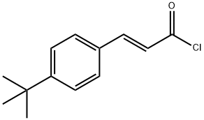 (2E)-3-(4-tert-butylphenyl)acryloyl chloride Struktur