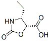 5-Oxazolidinecarboxylicacid,4-ethyl-2-oxo-,cis-(9CI) Struktur