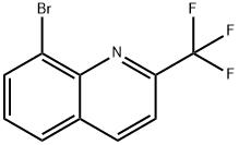 Quinoline, 8-bromo-2-(trifluoromethyl)- Struktur