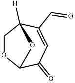 6,8-Dioxabicyclo[3.2.1]oct-2-ene-2-carboxaldehyde, 4-oxo-, (1S)- (9CI) Struktur