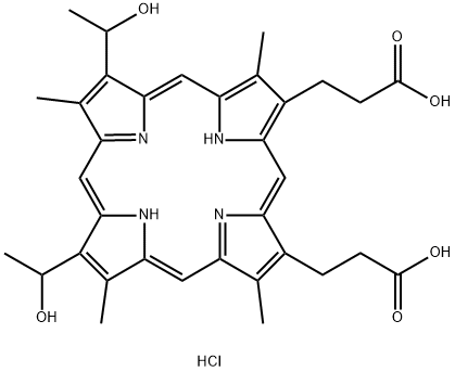 HEMATOPORPHYRIN DIHYDROCHLORIDE Struktur