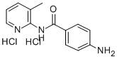 2-(p-Aminobenzamido)-3-picoline dihydrochloride Struktur