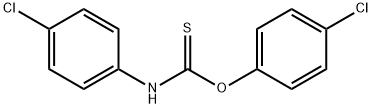 4-Chlorophenylthiocarbamic acid O-(4-chlorophenyl) ester Struktur