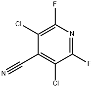 3,5-dichloro-2,6-difluoroisonicotinonitrile Struktur