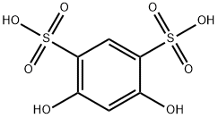 4,6-dihydroxybenzene-1,3-disulfonic acid Struktur