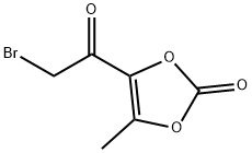 1,3-Dioxol-2-one, 4-(bromoacetyl)-5-methyl- (9CI) Struktur