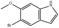 1H-Indole, 5-broMo-6-Methoxy- Struktur